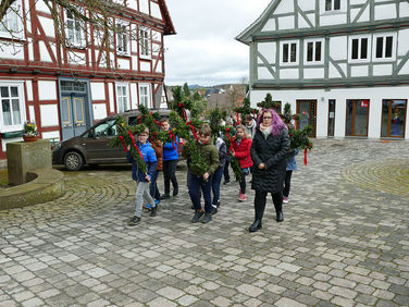 Palmsontag in St. Crescentius - Beginn der Heiligen Woche (Foto: Karl-Franz Thiede)